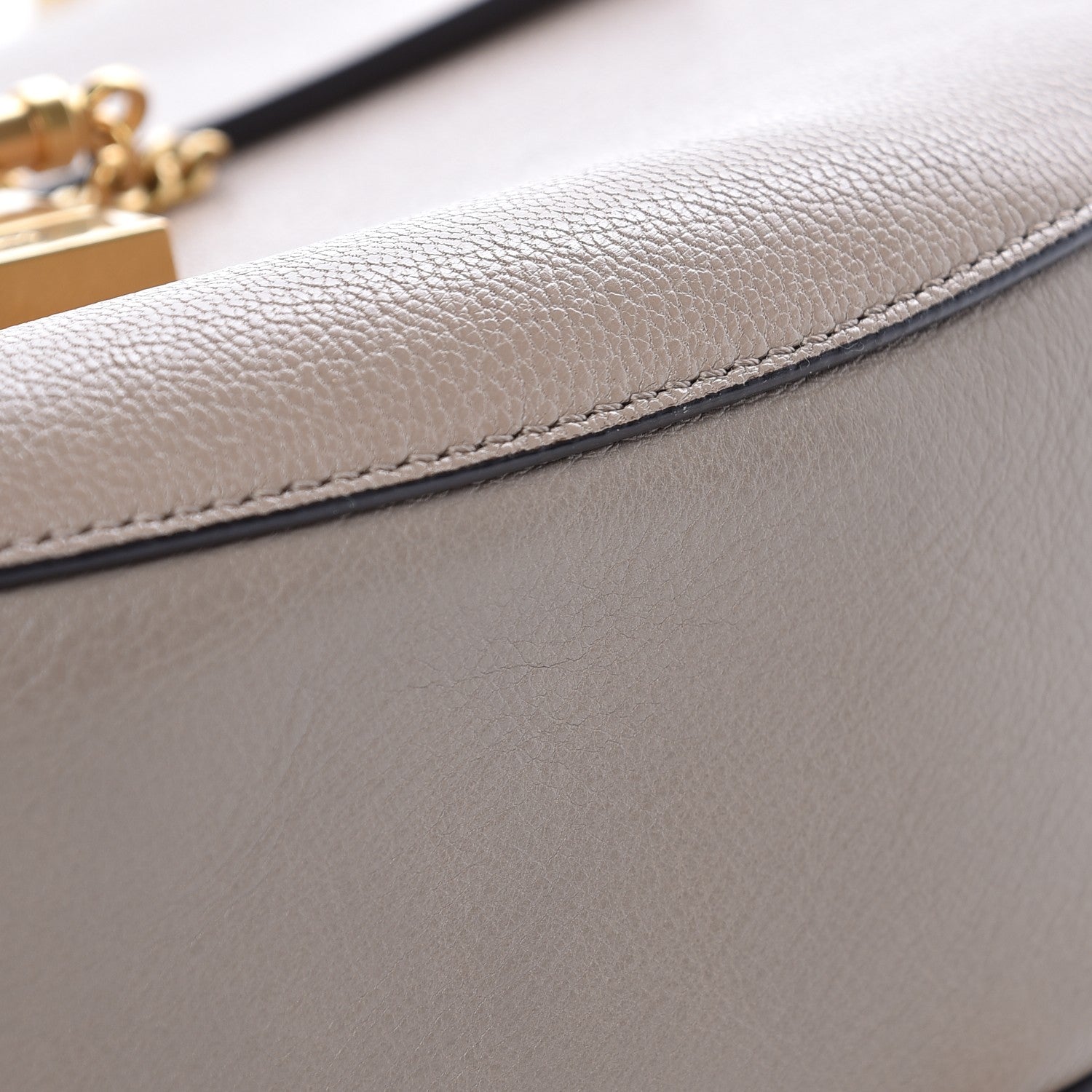 Chloe Grained Lambskin Drew Shoulder Bag Motty Grey 10 of 10
