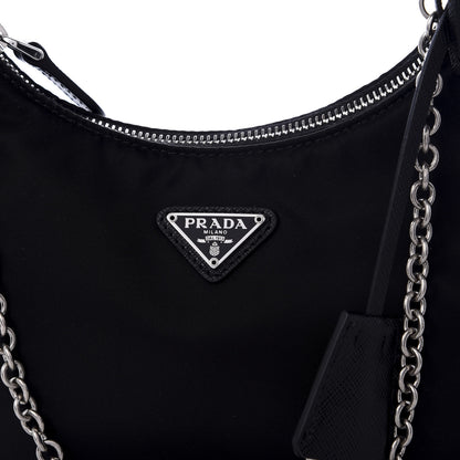 Prada Nylon Re-Edition 2005 Shoulder Bag Black 8 of 8
