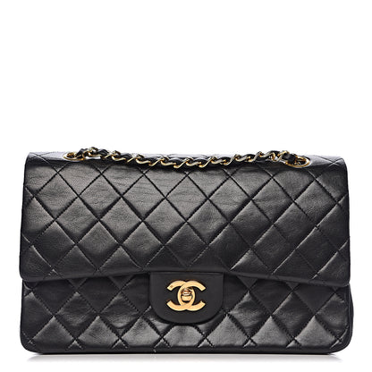 Chanel Lambskin Quilted Medium Double Flap Black 1 of 13