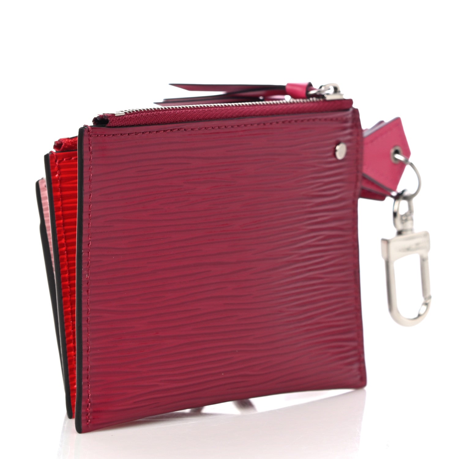 Louis Vuitton Epi Trio Card Case Wallet Rose Ballerine Rouge Fuchsia 3 of 12