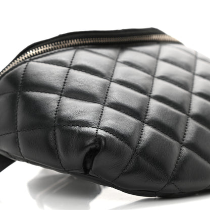 Chanel Calfskin Quilted Waist Belt Bag Black 9 of 10