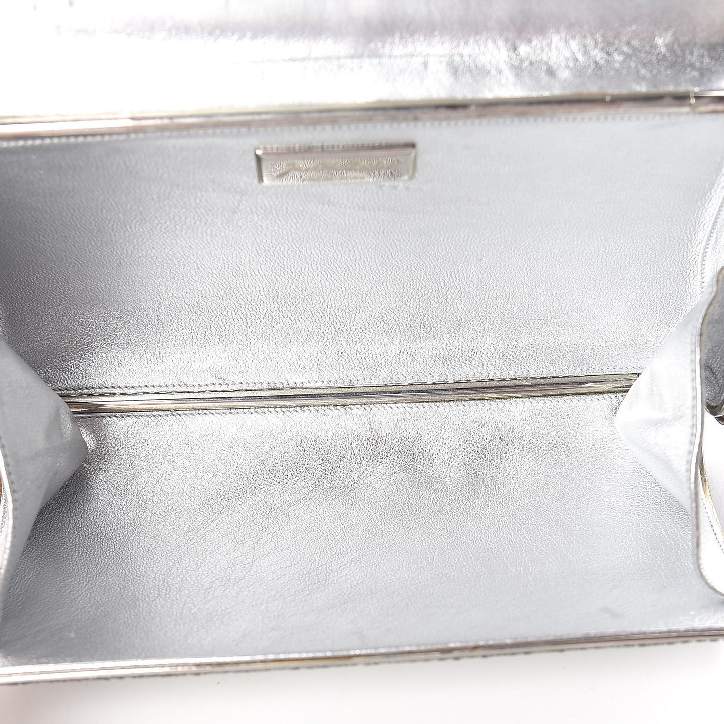 Swarovski Crystal Minaudiere Clutch Silver