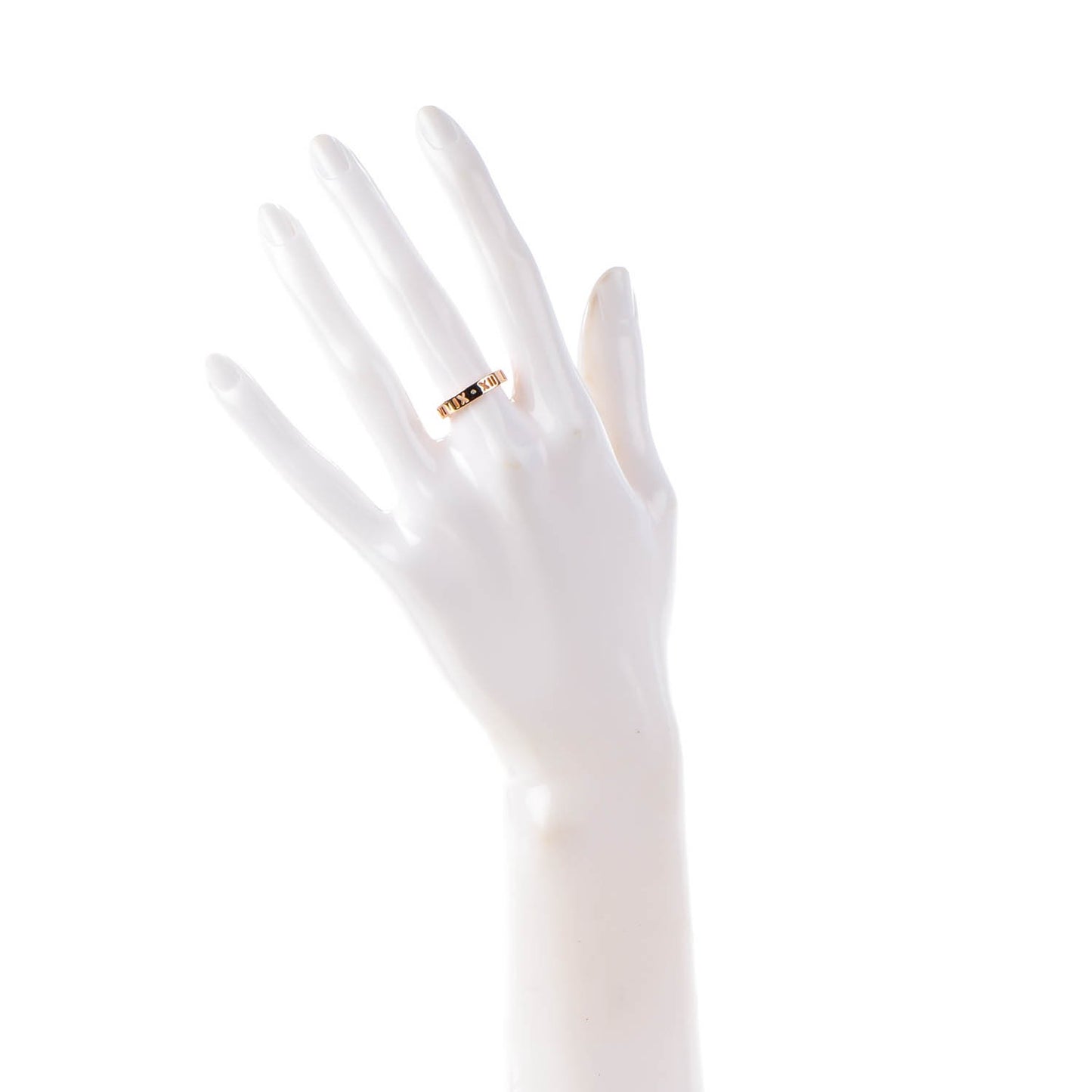 18K Rose Gold Diamond Atlas Pierced Ring 5.5