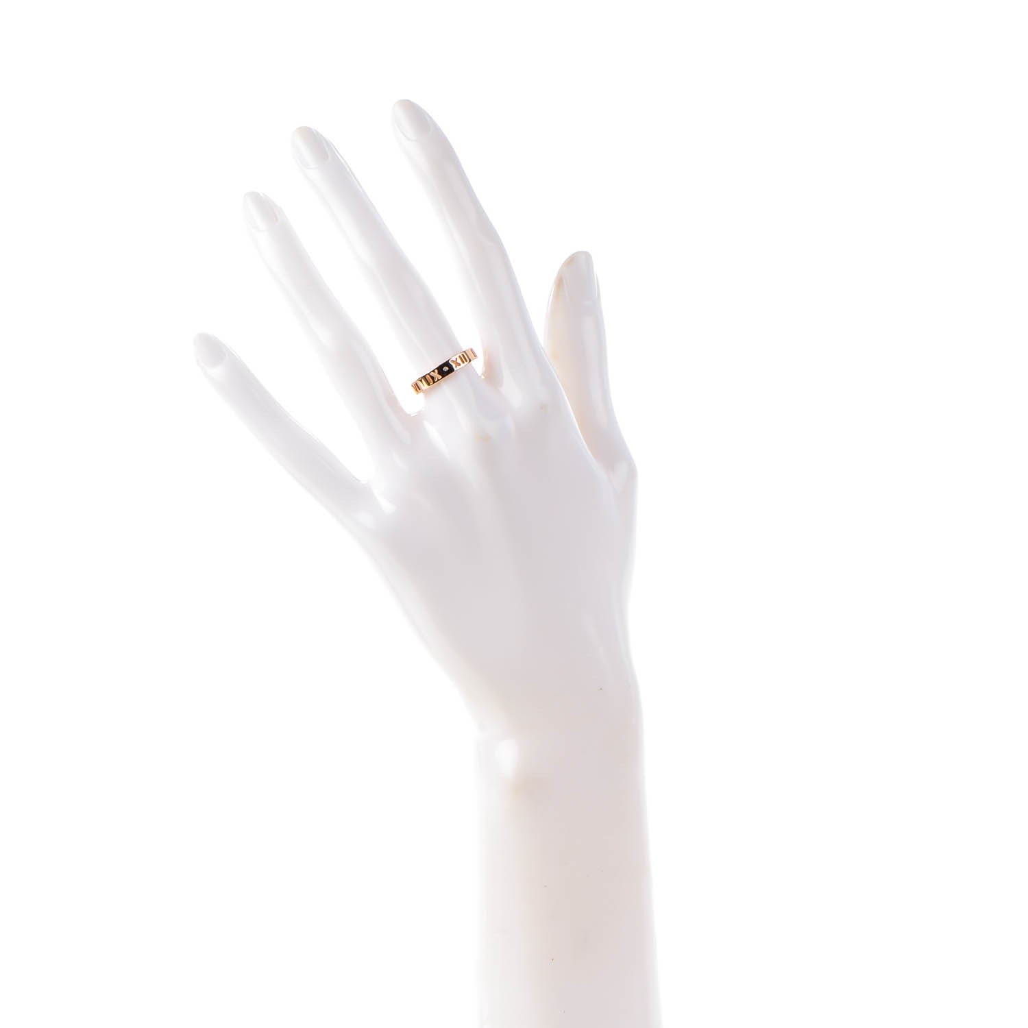 Tiffany 18K Rose Gold Diamond Atlas Pierced Ring 5.5 2 of 3