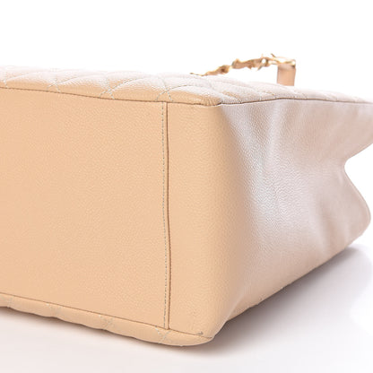 Chanel Caviar Quilted Grand Shopping Tote GST Beige Clair 10 of 10