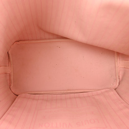 Louis Vuitton Damier Azur Neo Neverfull MM Rose Ballerine 6 of 13
