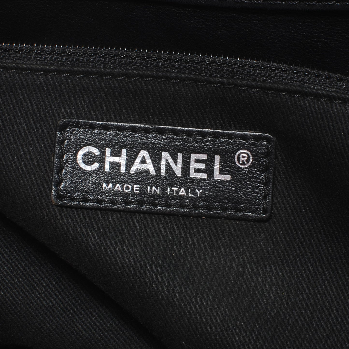 Calfskin Quilted In the Business Large Tote Black