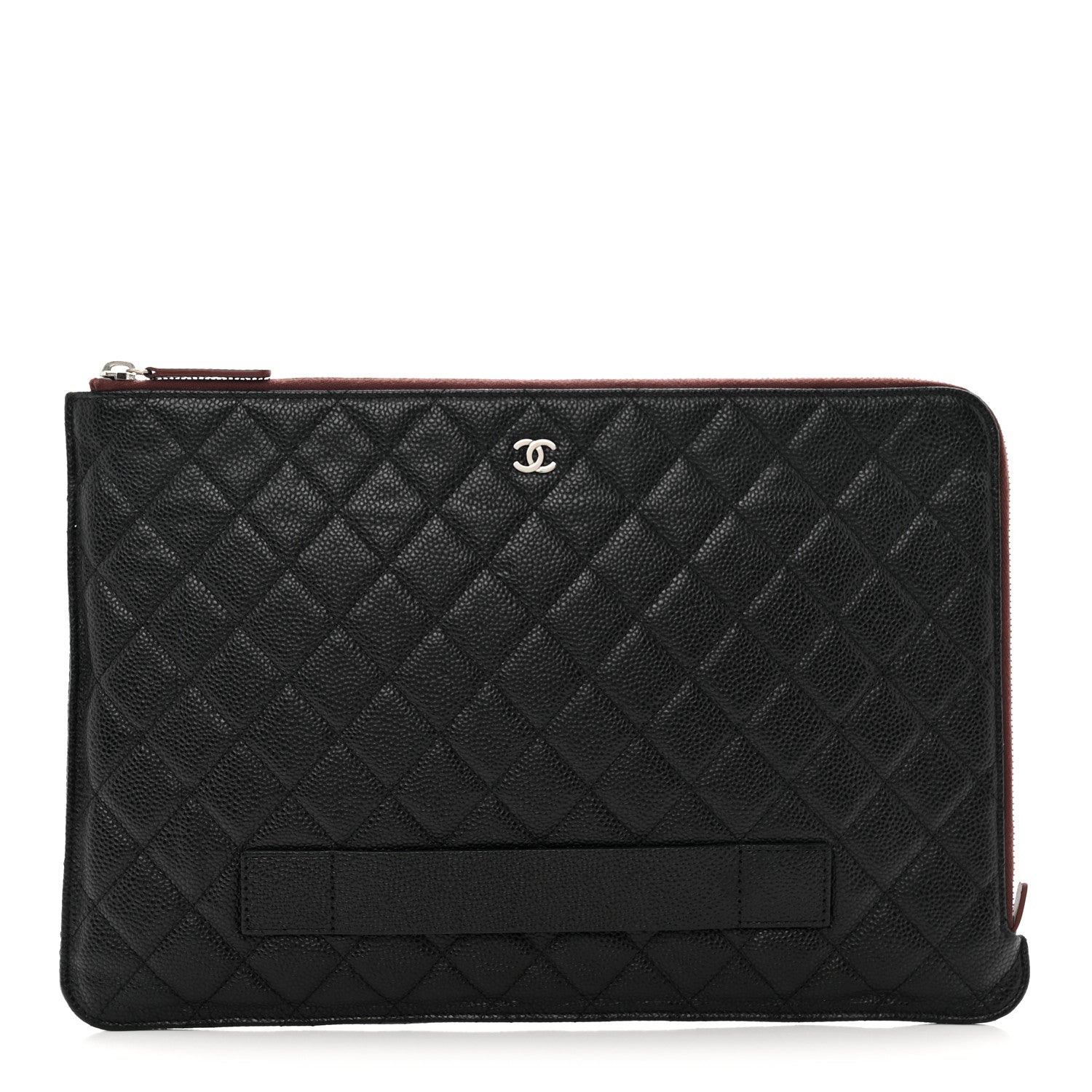 Chanel Caviar Quilted Large Slide Pouch Black 1 of 7