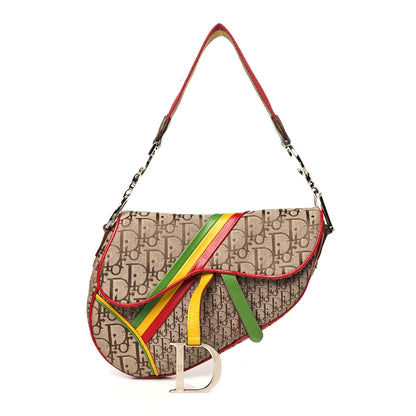 Christian Dior Monogram Rasta Saddle Bag Beige 1 of 13