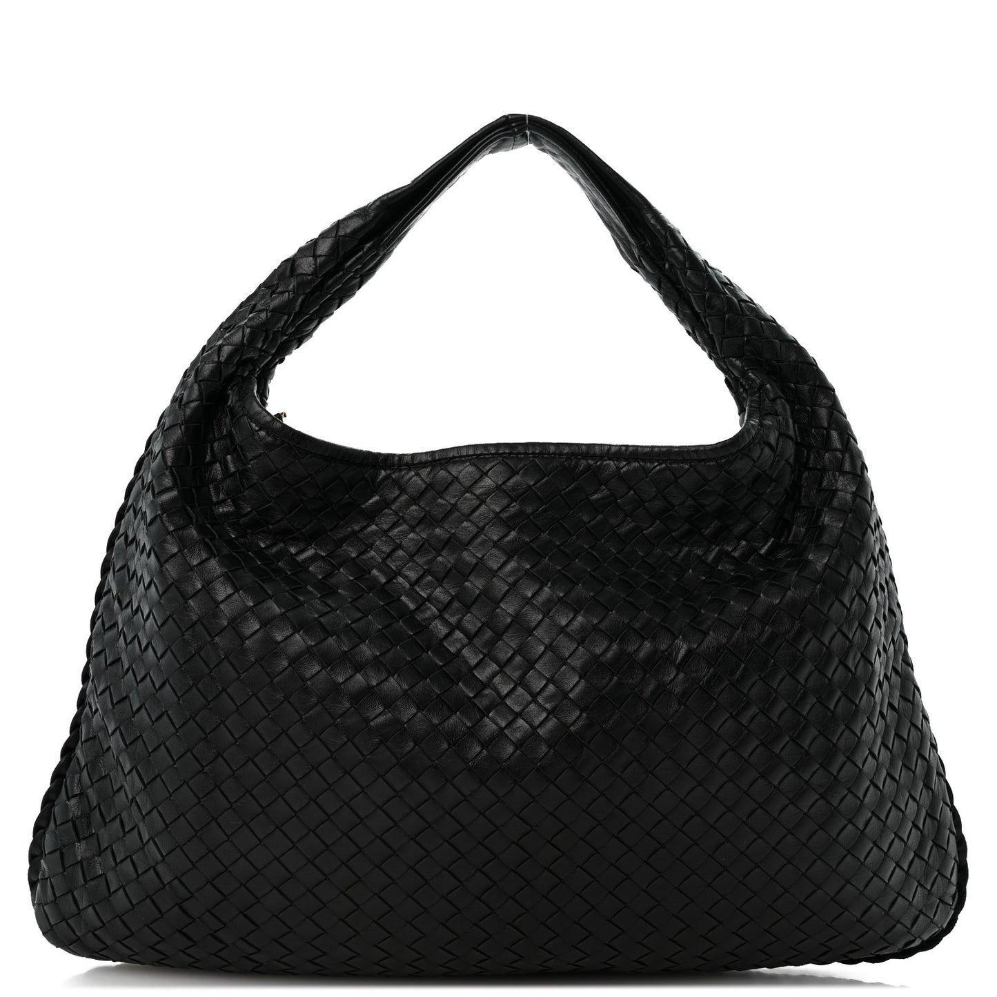 Nappa Intrecciato Large Veneta Hobo Black