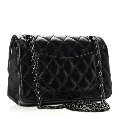 Chanel Aged Calfskin Quilted 2.55 Reissue 224 Flap So Black 3 of 4