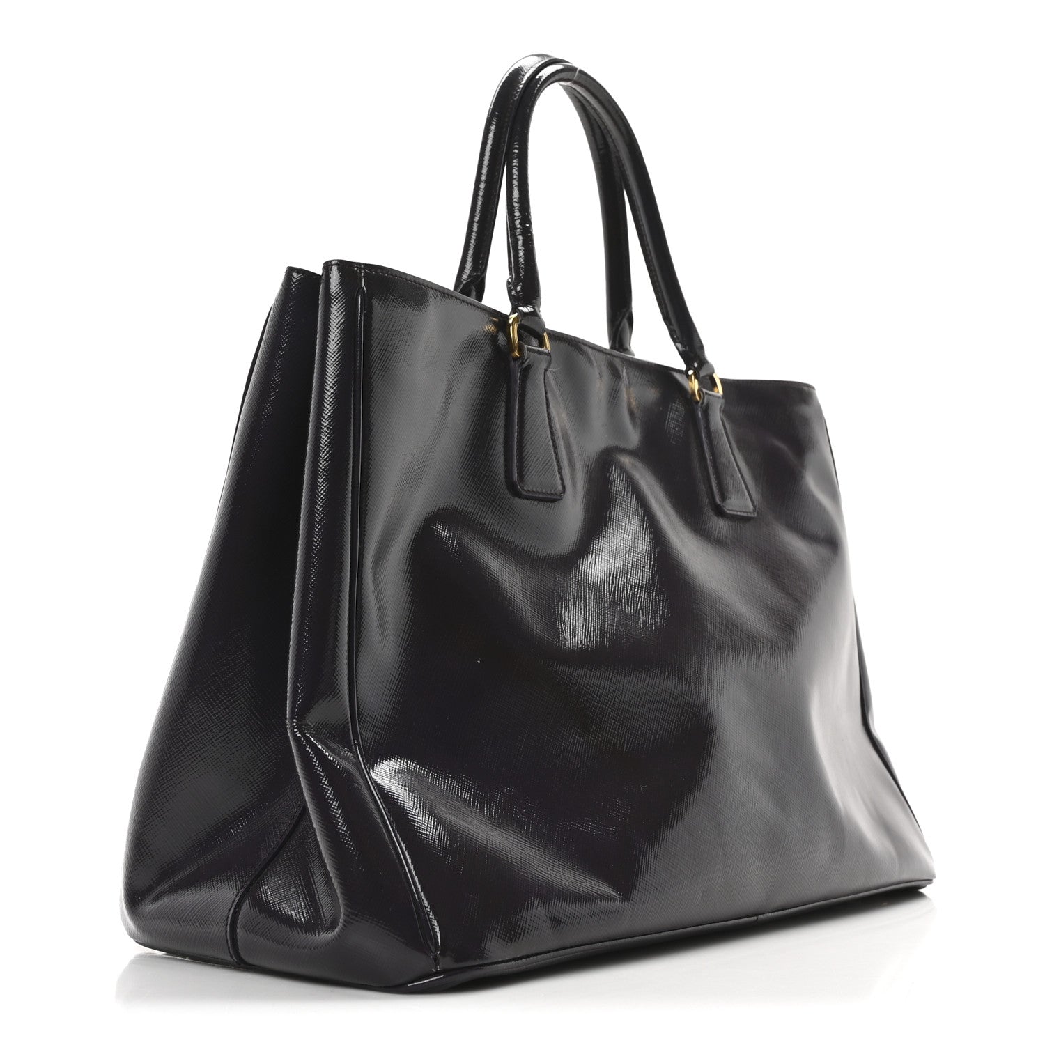 Prada Saffiano Vernice Large Tote Uva 2 of 9