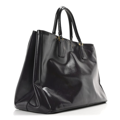 Prada Saffiano Vernice Large Tote Uva 2 of 9