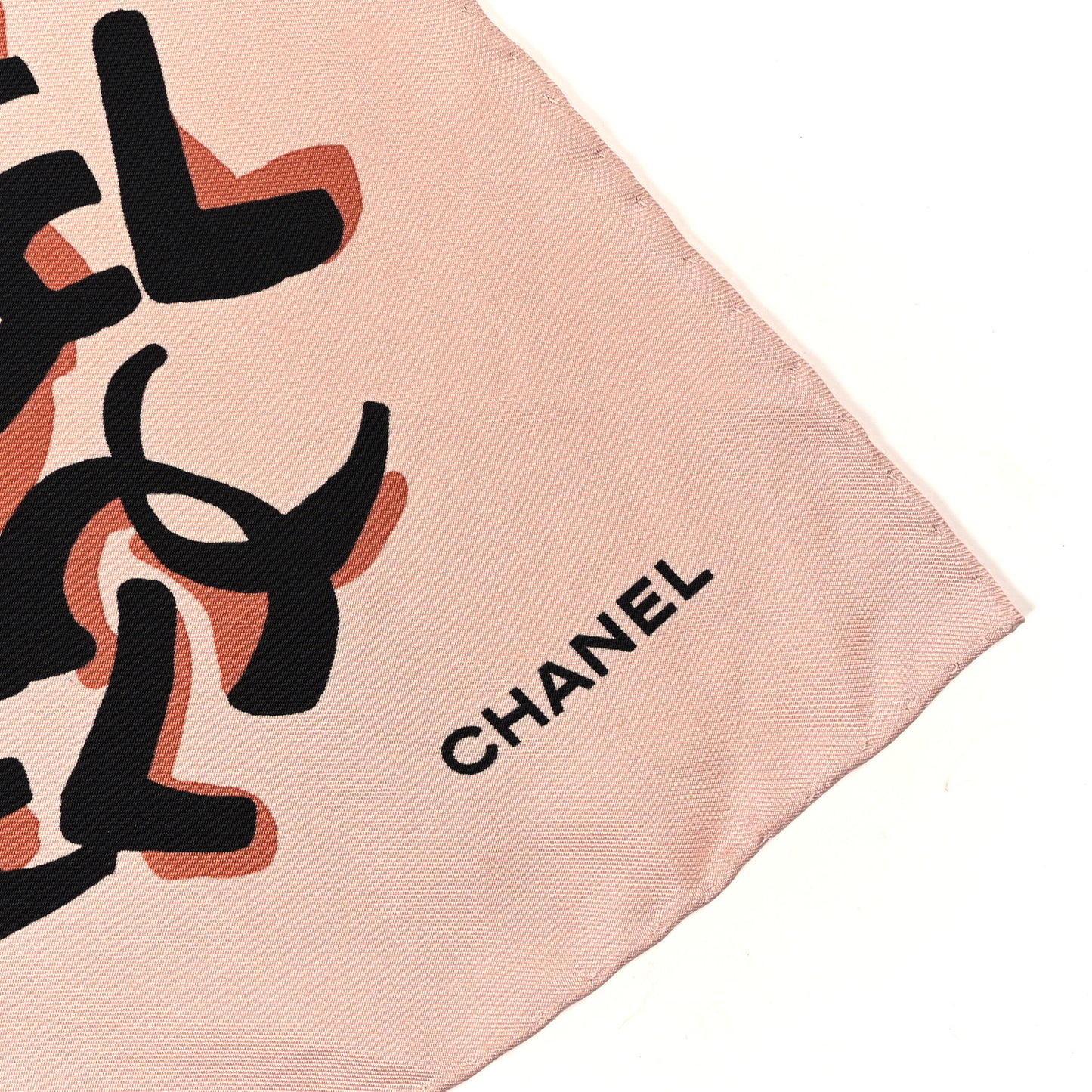 Silk Logo Scarf Pink