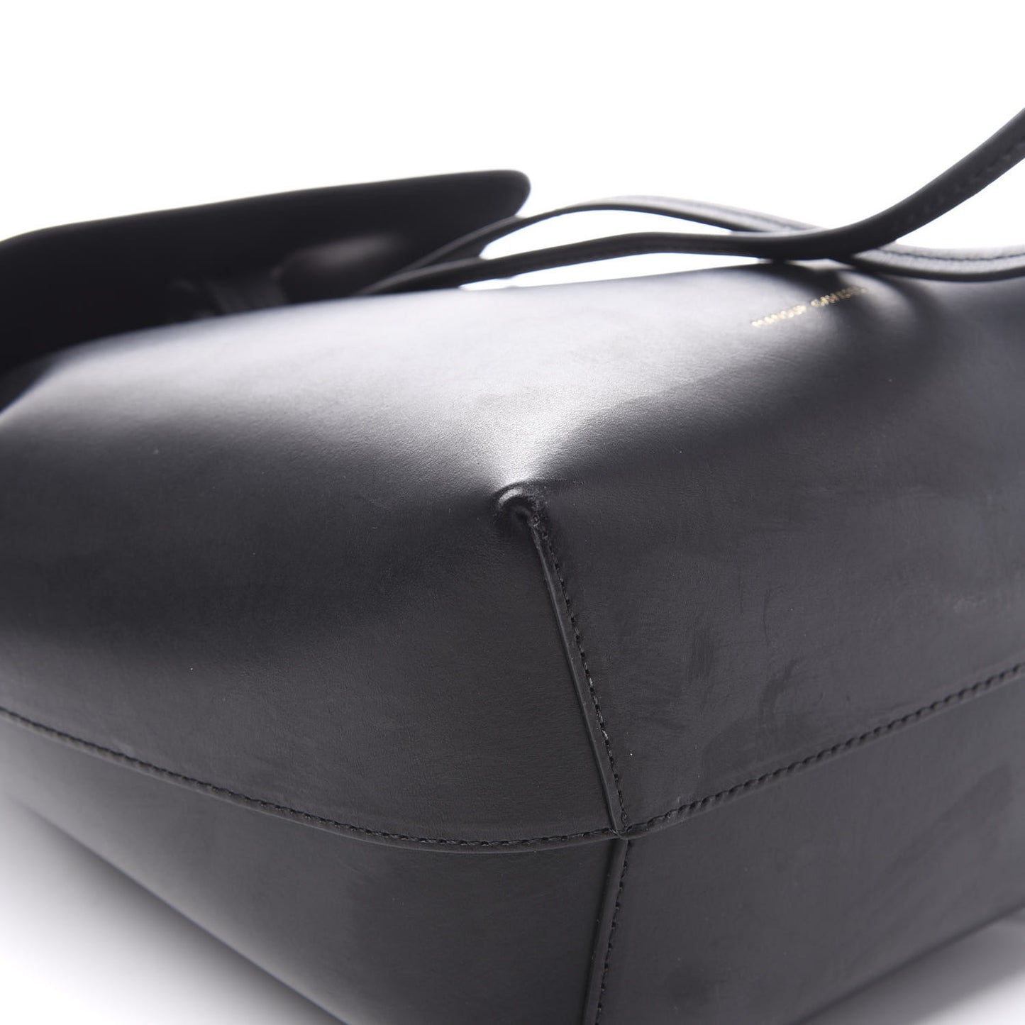 Calfskin Mini Backpack Bag Black Flamma