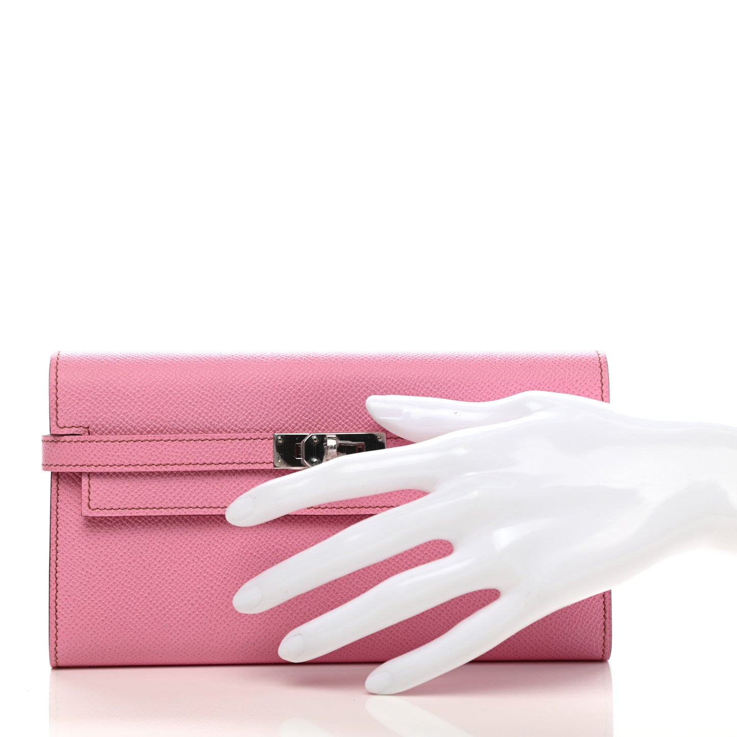 Epsom Kelly Longue Wallet 5P Pink