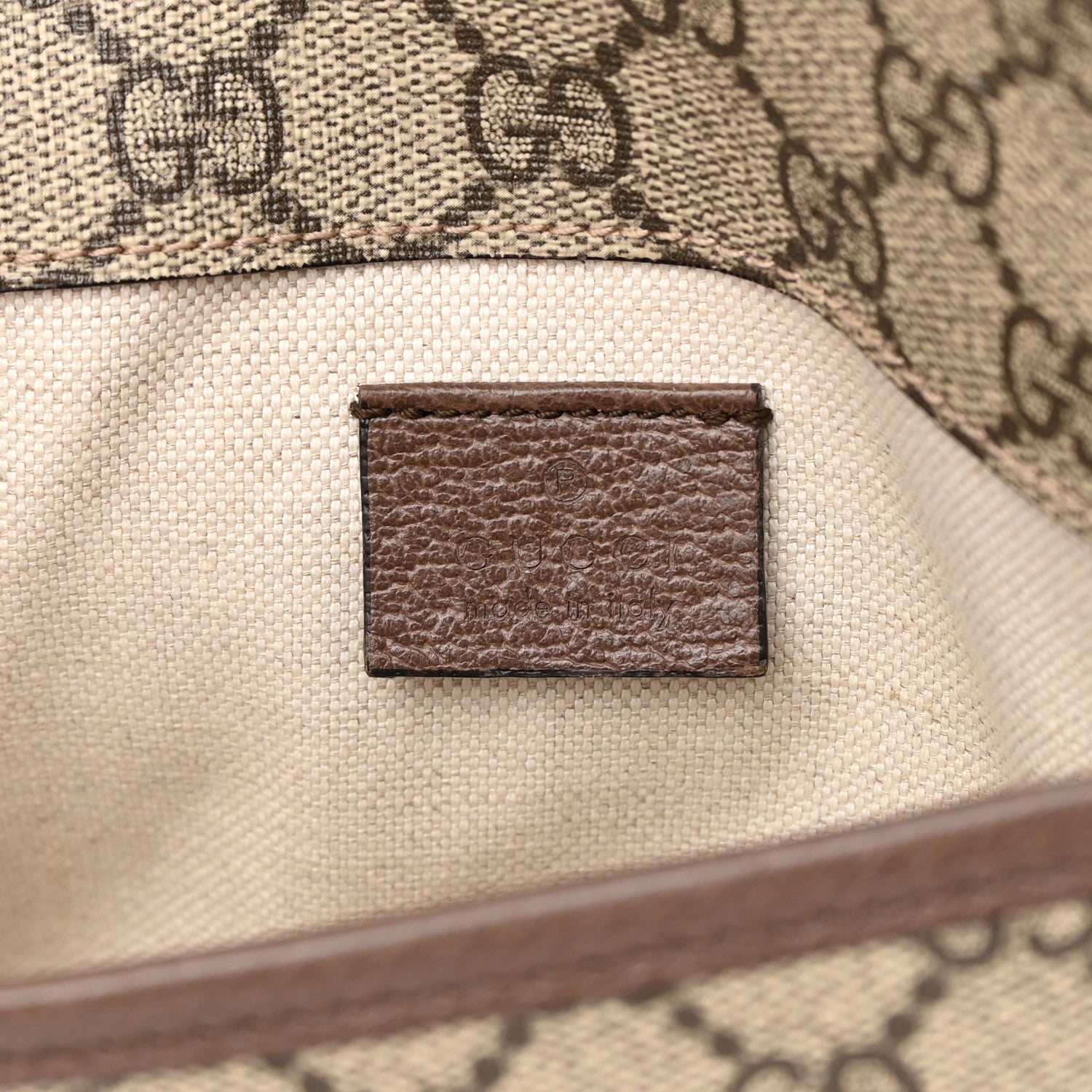 Gucci GG Supreme Monogram Neo Vintage Web Belt Bag Brown 6 of 12