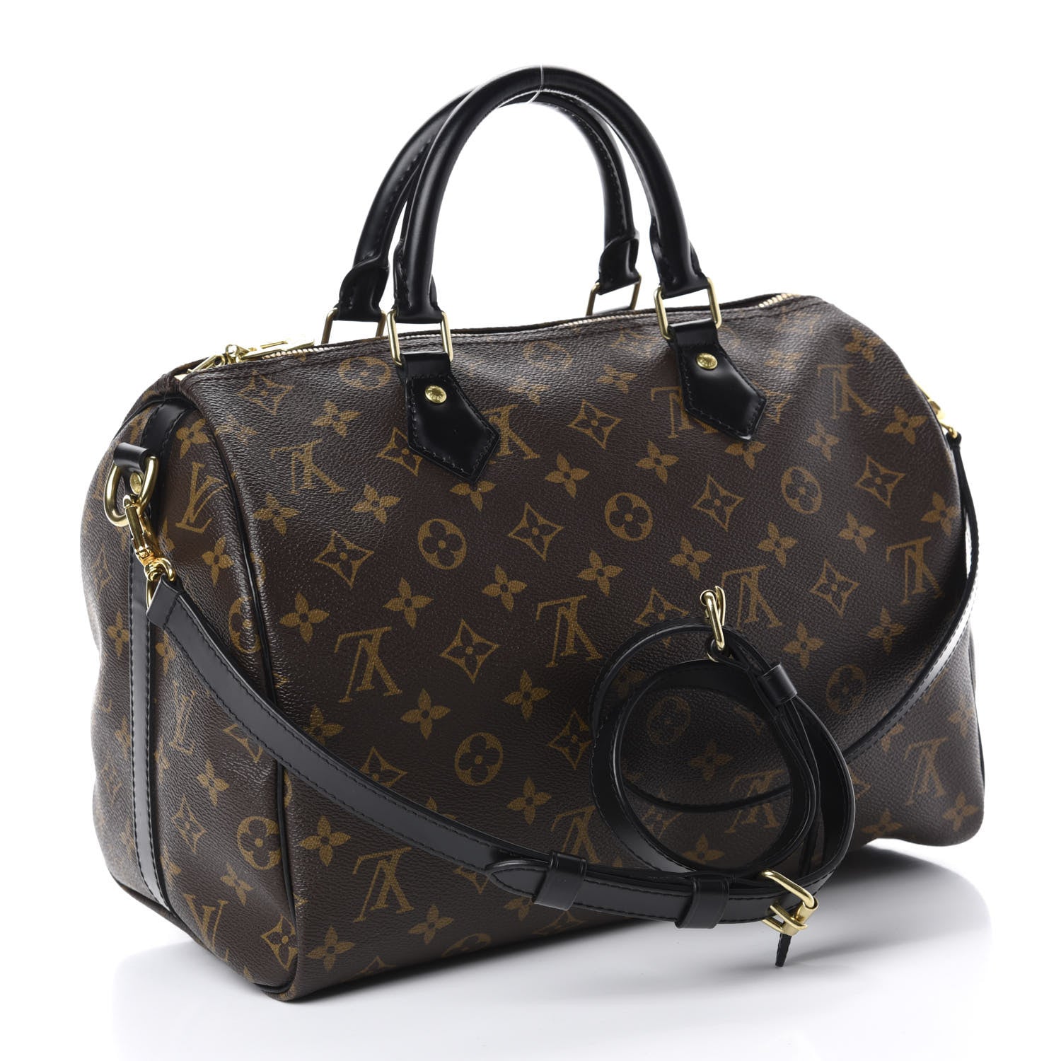 Louis Vuitton Monogram My World Tour Speedy Bandouliere 30 Black 2 of 10