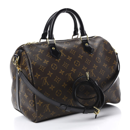 Louis Vuitton Monogram My World Tour Speedy Bandouliere 30 Black 2 of 10