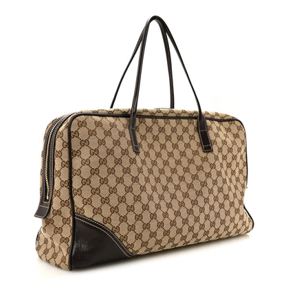 Gucci Monogram New Britt Medium Boston Dark Brown 3 of 15