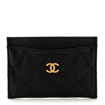 Chanel Lambskin Quilted Card Holder Black 1 of 11