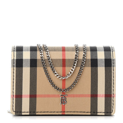 Burberry Vintage Check Jessie TB Crossbody Black 1 of 9