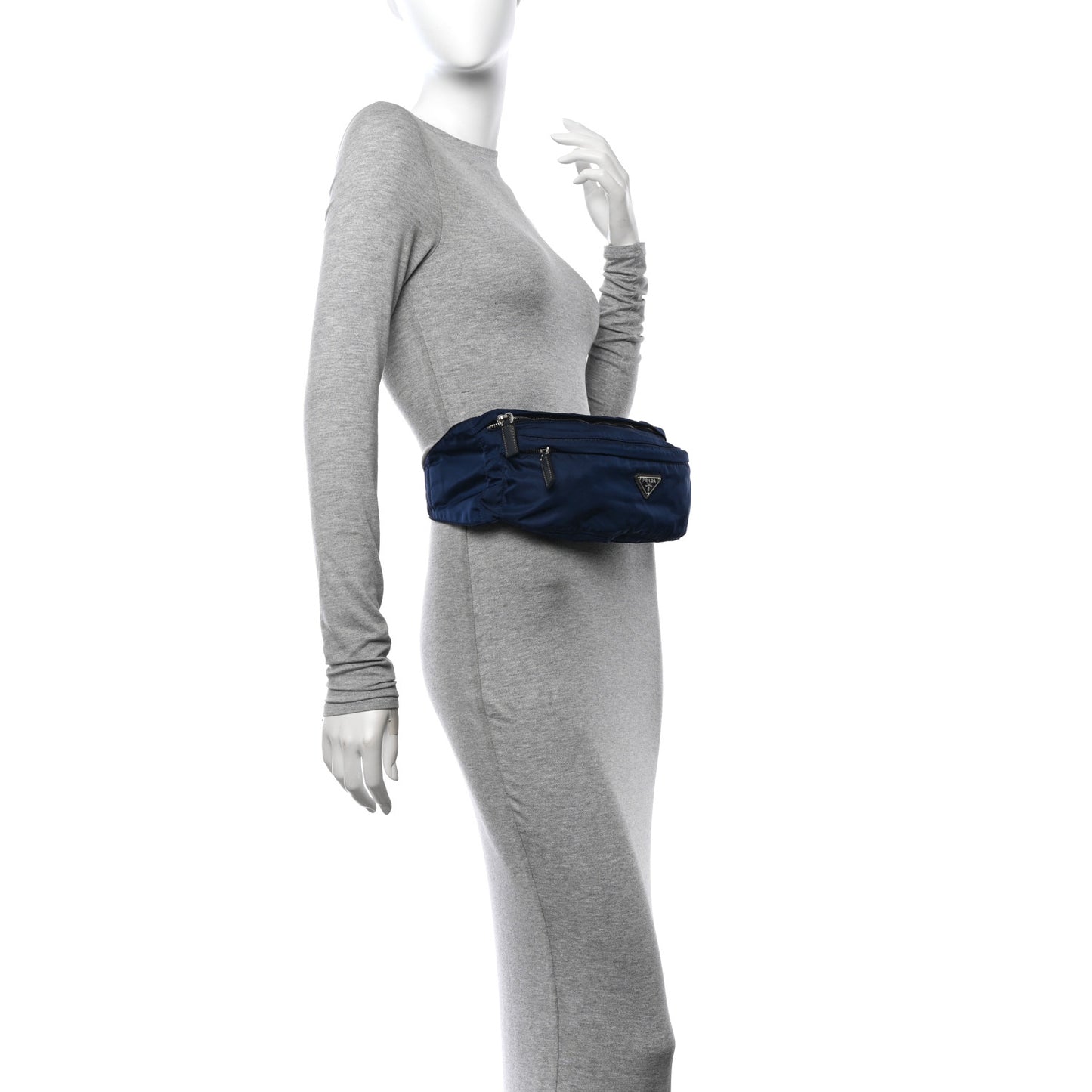 Tessuto Nylon Montagna Belt Bag Blue