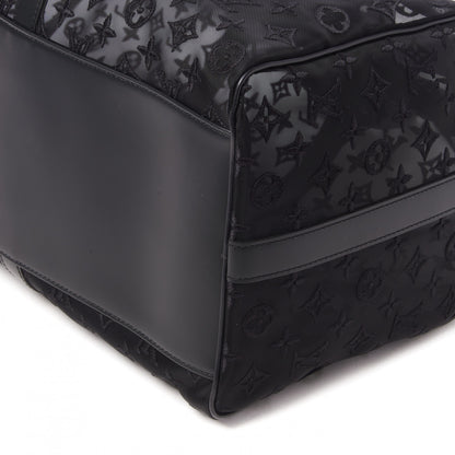 Louis Vuitton Monogram See Through Keepall Bandouliere 50 Black 5 of 9
