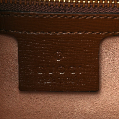 Gucci GG Supreme Monogram Azalea Calfskin Web Small Jackie 1961 Hobo Beige Ebony Brown Sugar 5 of 9