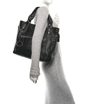 Gucci Leather Icon Bit Large Tote Black 2 of 10