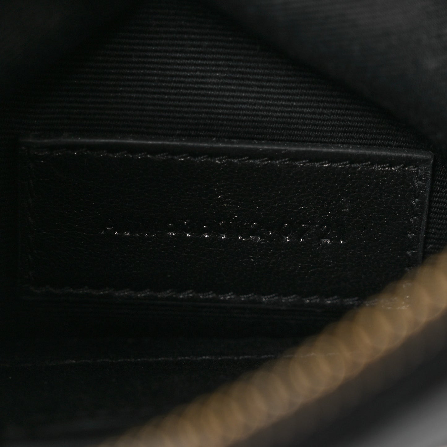Grain De Poudre Chevron Monogram Bill Pouch Black