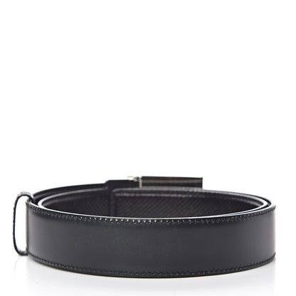 Gucci Calfskin Lizard Embossed Reversible Square G Buckle Belt 70 28 Black Brown 3 of 5