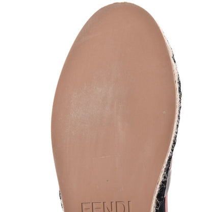 Fendi Canvas Mesh FF Colibri Espadrilles 39.5 Black Tobacco Moro 8 of 11