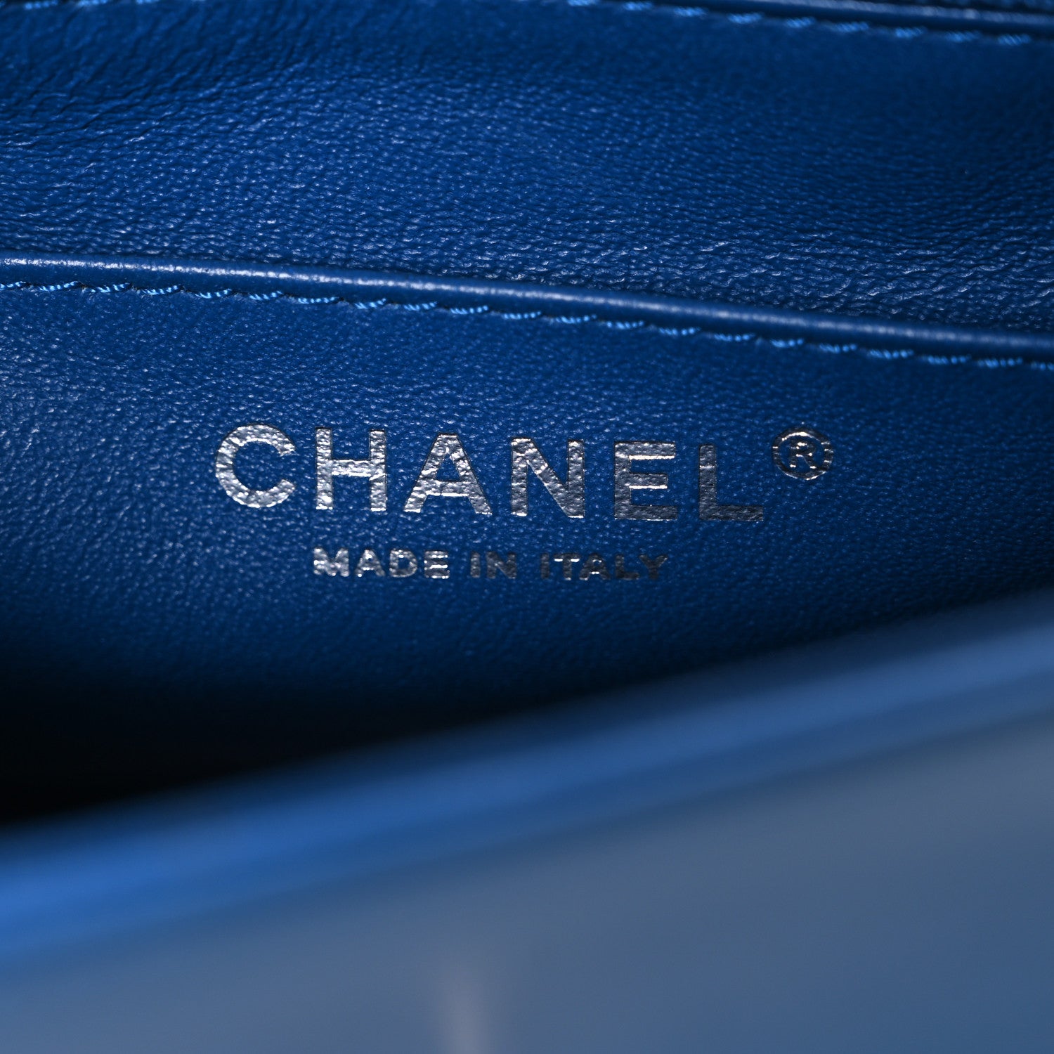 Chanel Calfskin Quilted Medium Rock My Shoulder Flap Blue 6 of 11