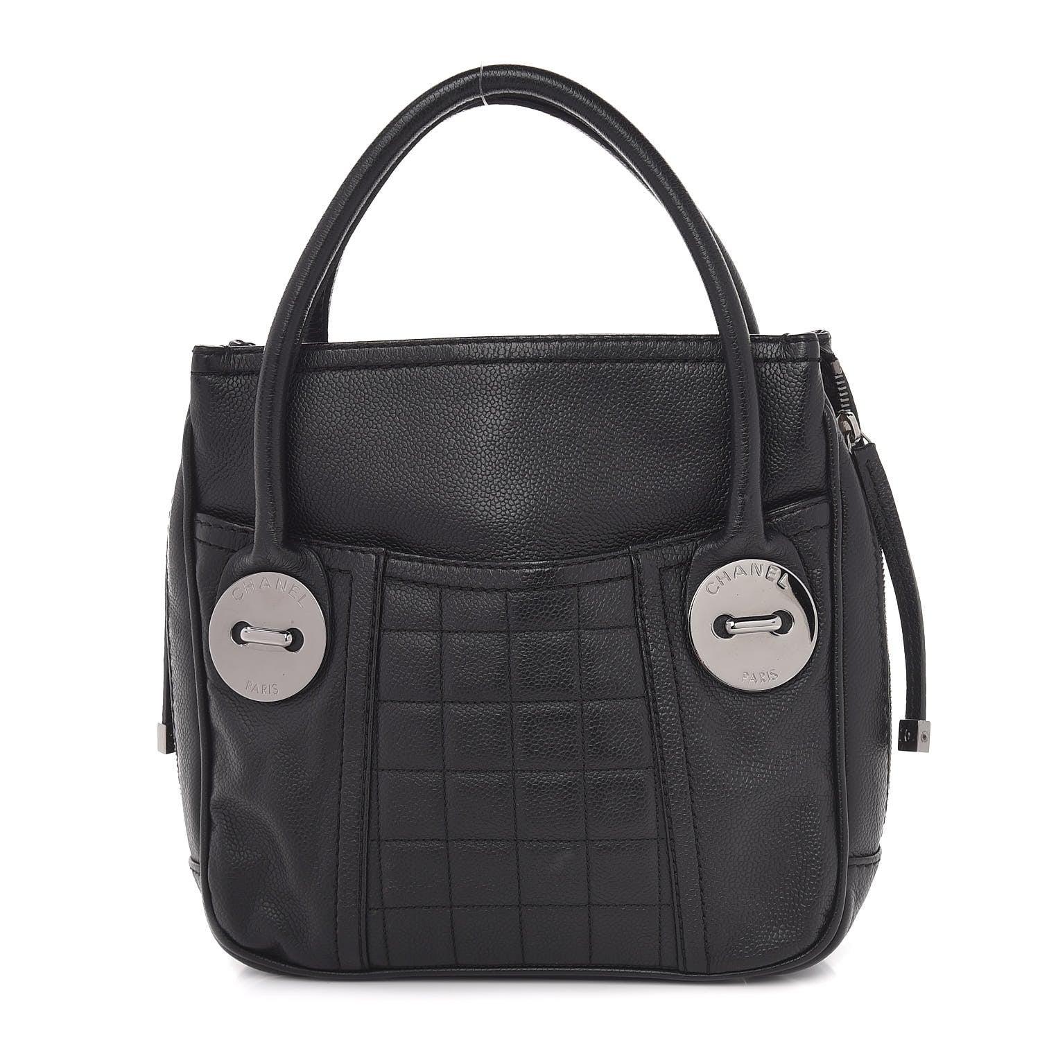 Chanel Caviar Square Quilted Shoulder Bag Black 1 of 10