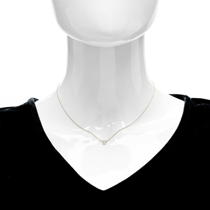 Tiffany 18K Yellow Gold Diamond .17ct Elsa Peretti Diamonds by the Yard Pendant Necklace 2 of 6