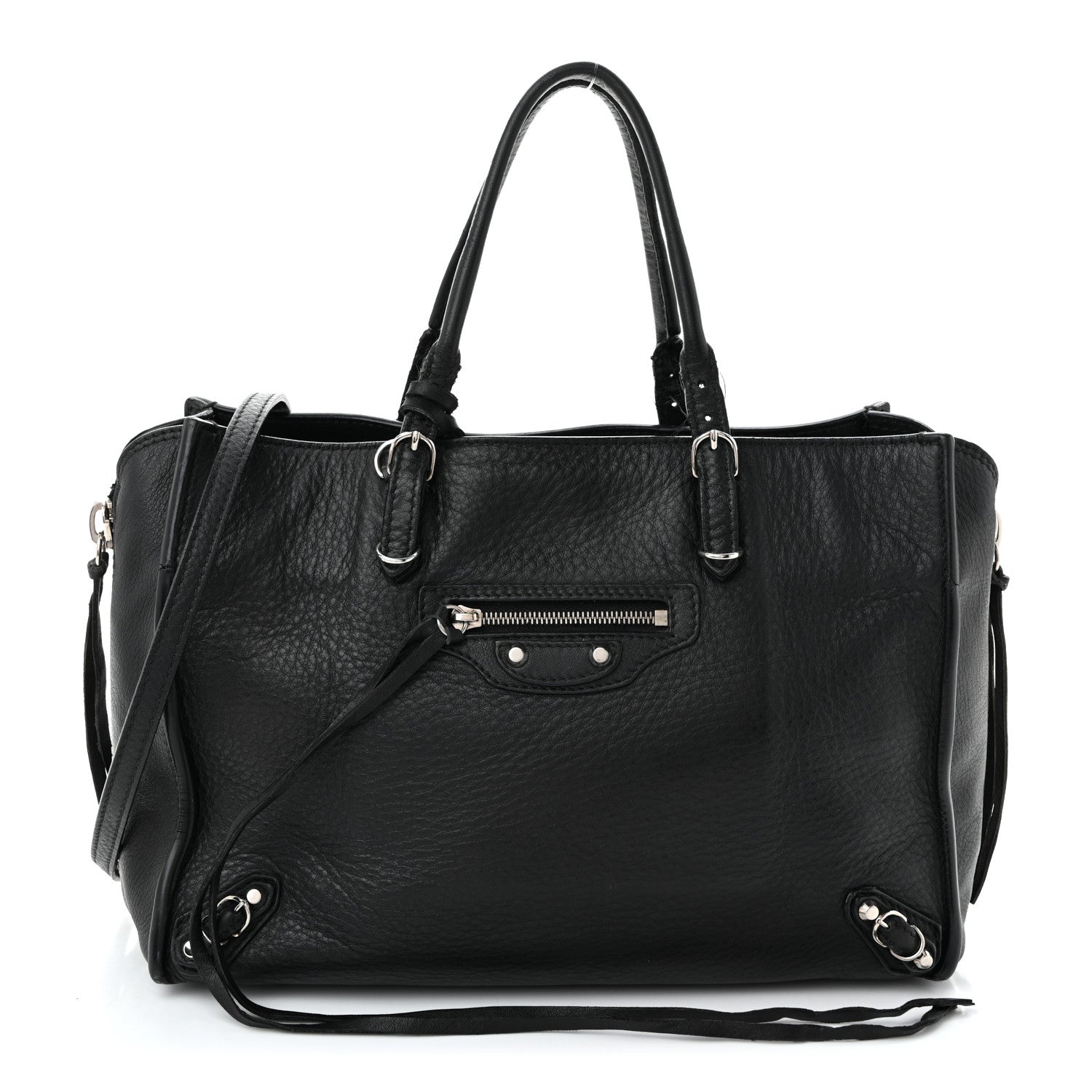 Balenciaga Veau Papier A6 Zip Around Tote Black 1 of 11