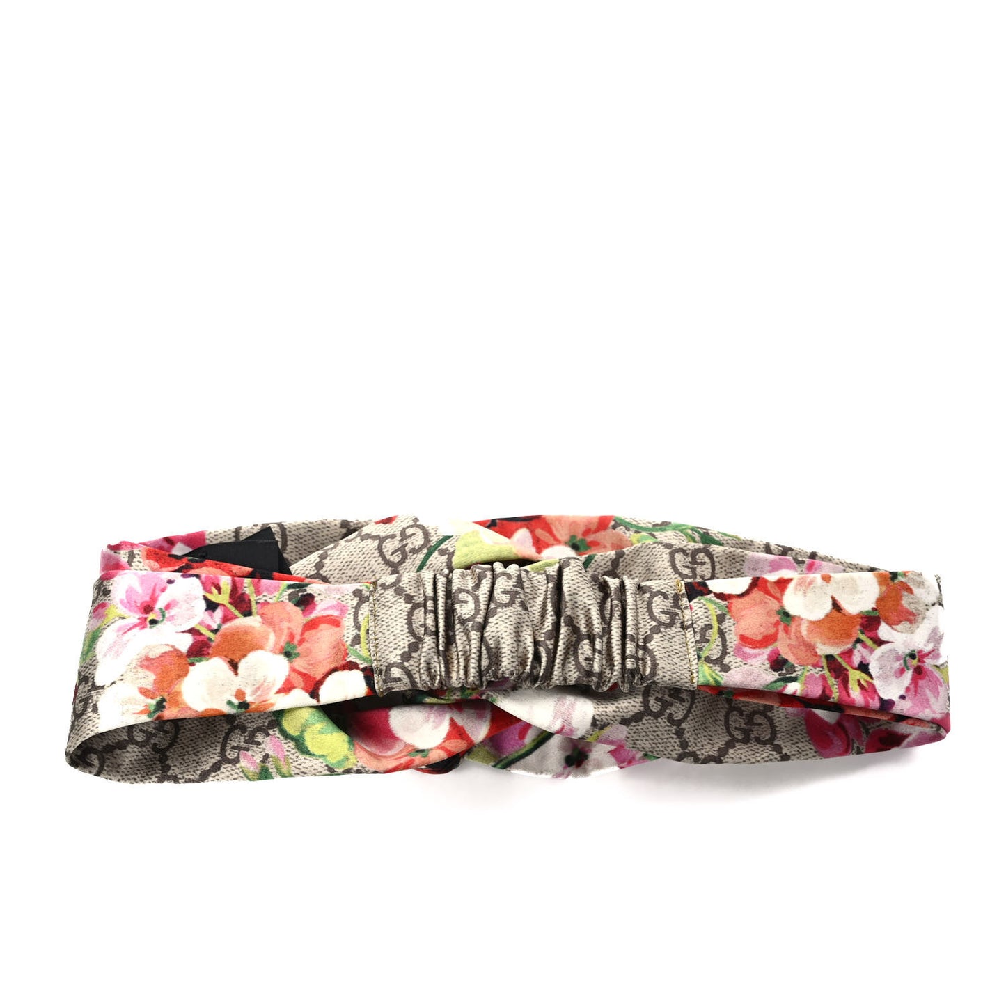 Silk Monogram Blooms Print Headband Antique Rose