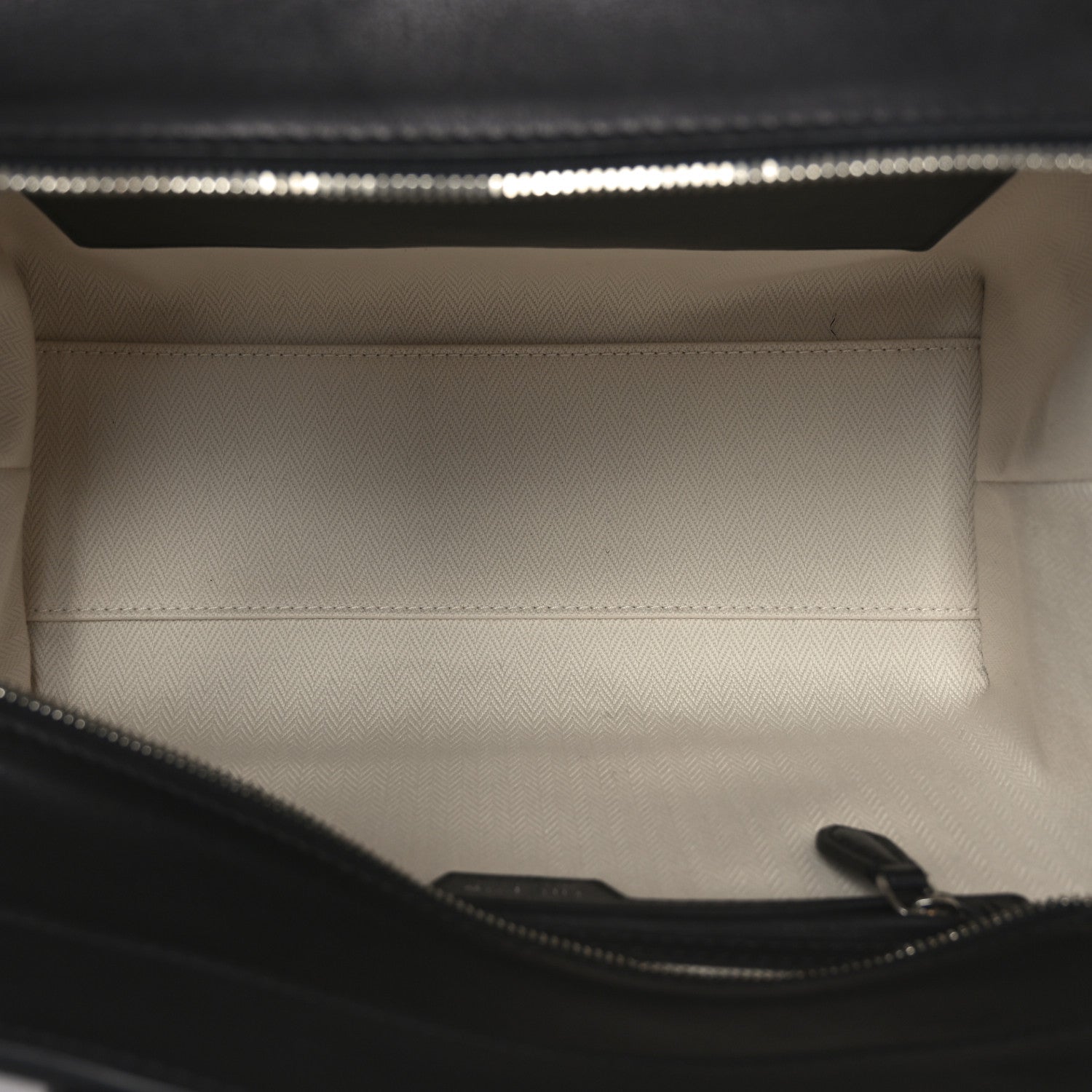 The Row Polished Saddle Calfskin Marlo 12 Tote Bag Black 5 of 9