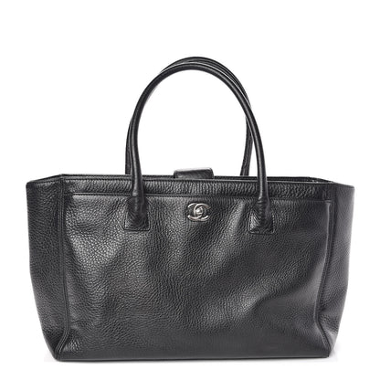 Chanel Calfskin Cerf Executive Shopper Tote Black 1 of 10