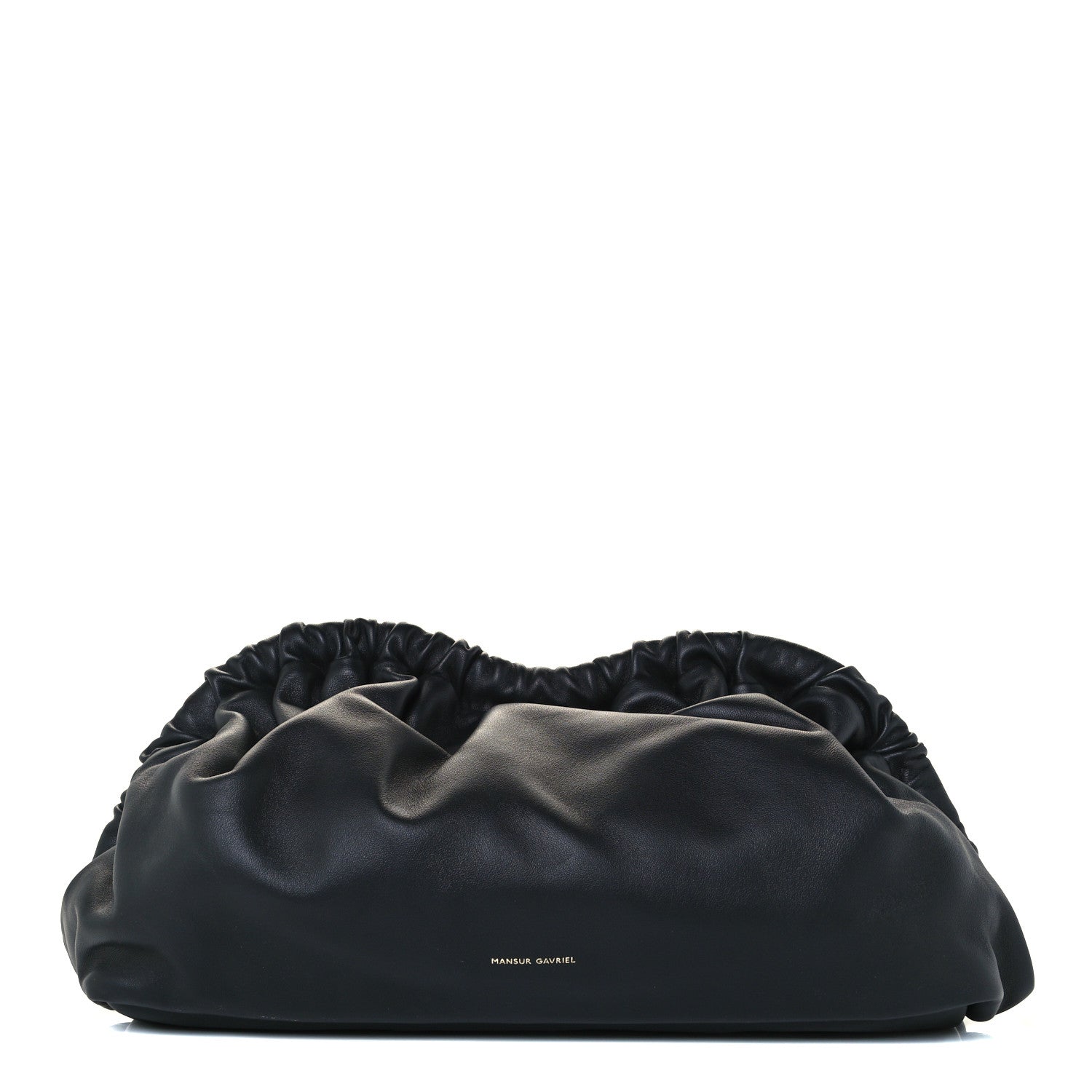 Mansur Gavriel Lambskin Cloud Clutch Black Flamma 1 of 9