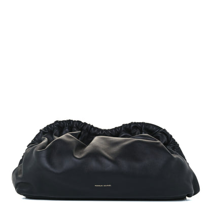 Mansur Gavriel Lambskin Cloud Clutch Black Flamma 1 of 9