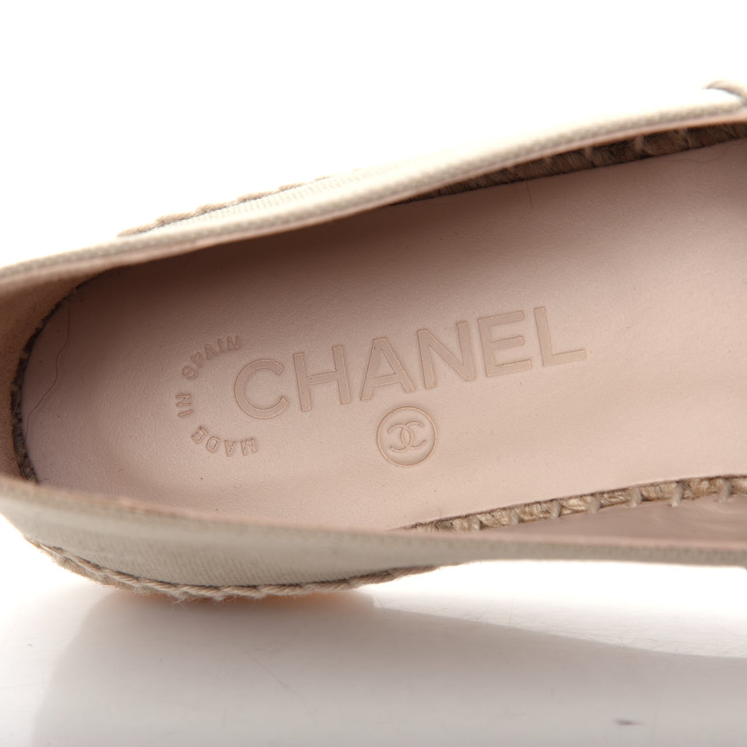 Chanel Canvas Grosgrain CC Espadrilles 39 Light Green Black 8 of 12