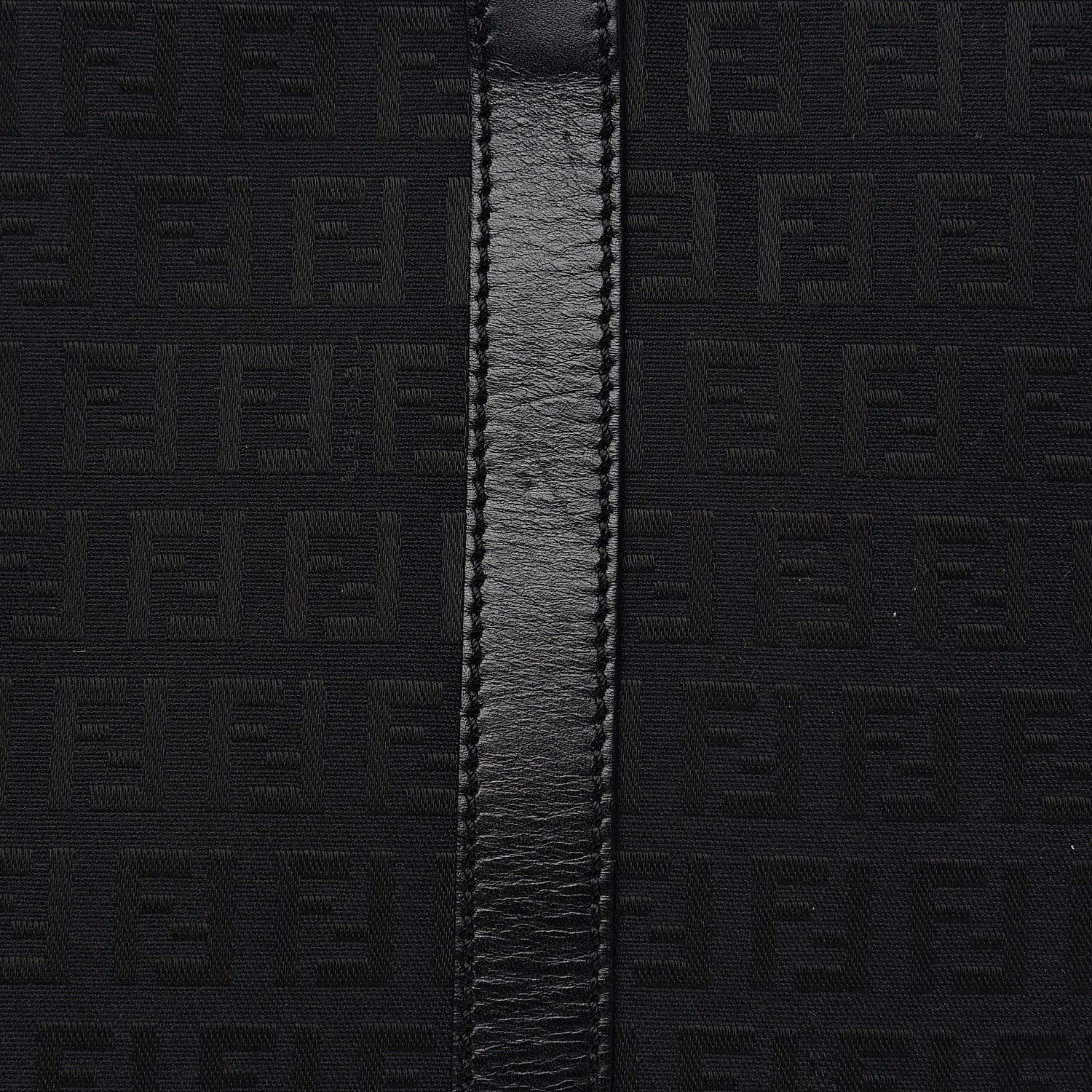 Fendi Zucchino Large Charm Shopping Tote Black 11 of 11