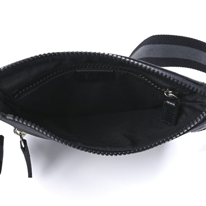 Gucci Nylon Monogram Mini Flat Messenger Bag Black 4 of 9