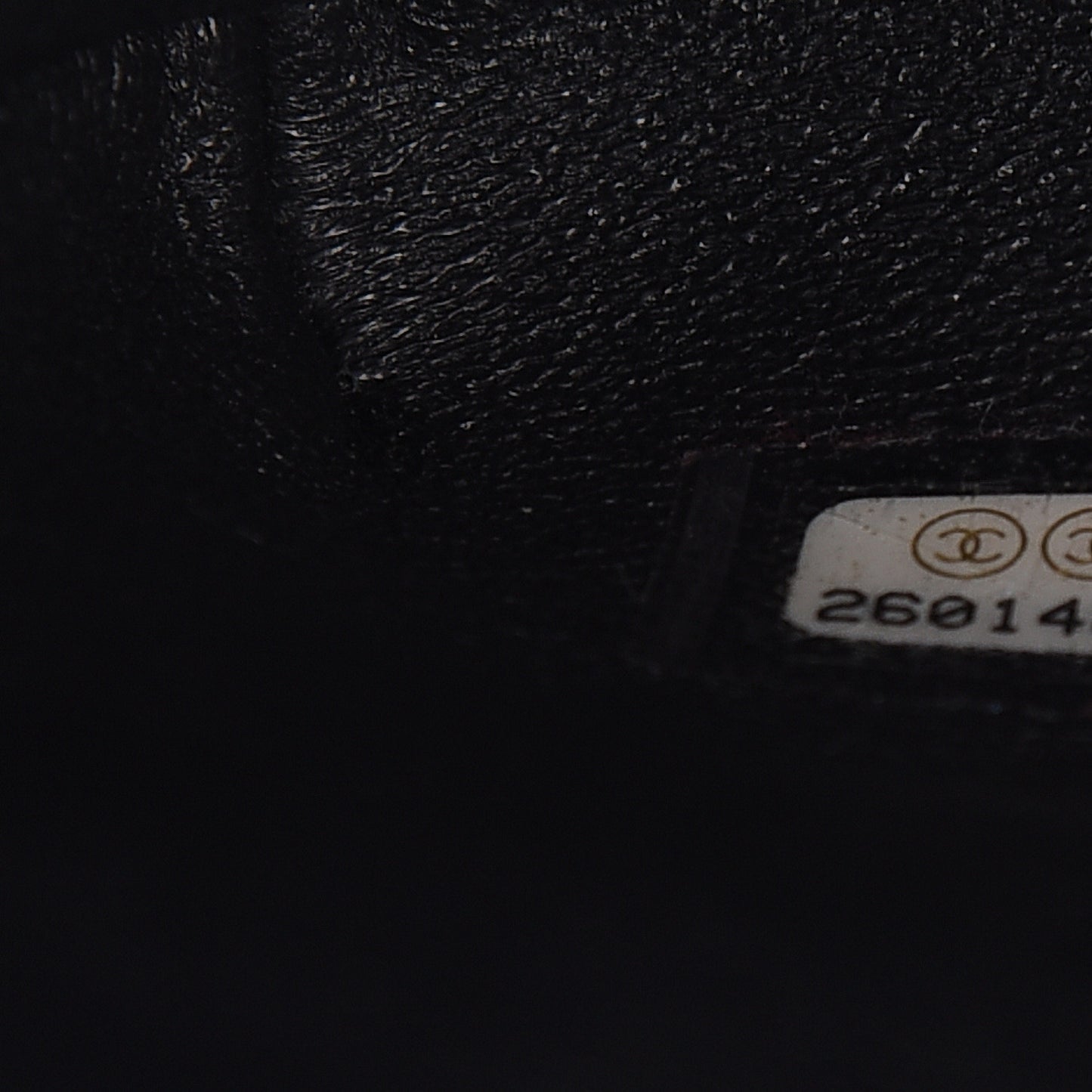 Caviar Quilted Flap Clutch Black