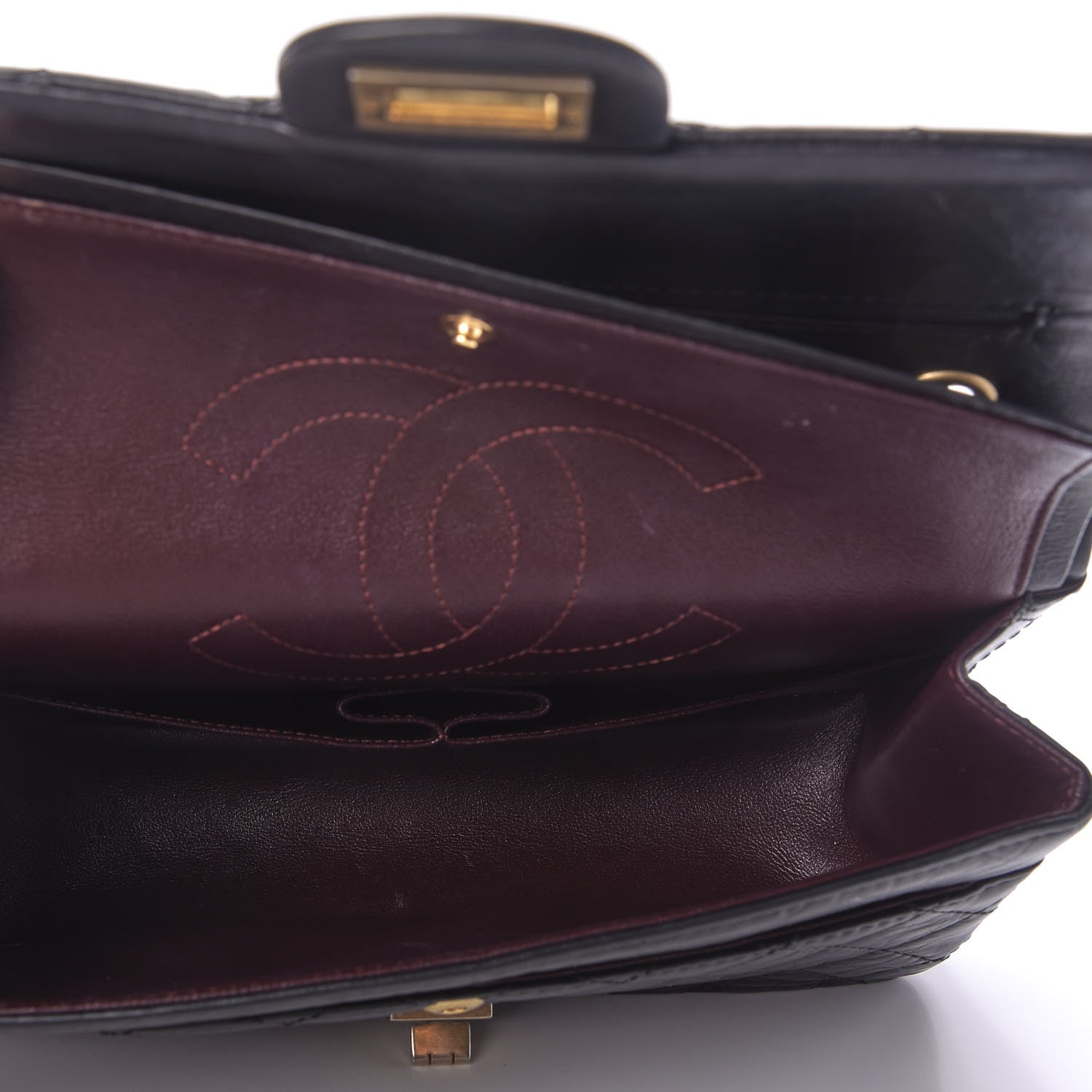 Chanel Aged Calfskin Quilted 2.55 Reissue 225 Flap Black 5 of 10
