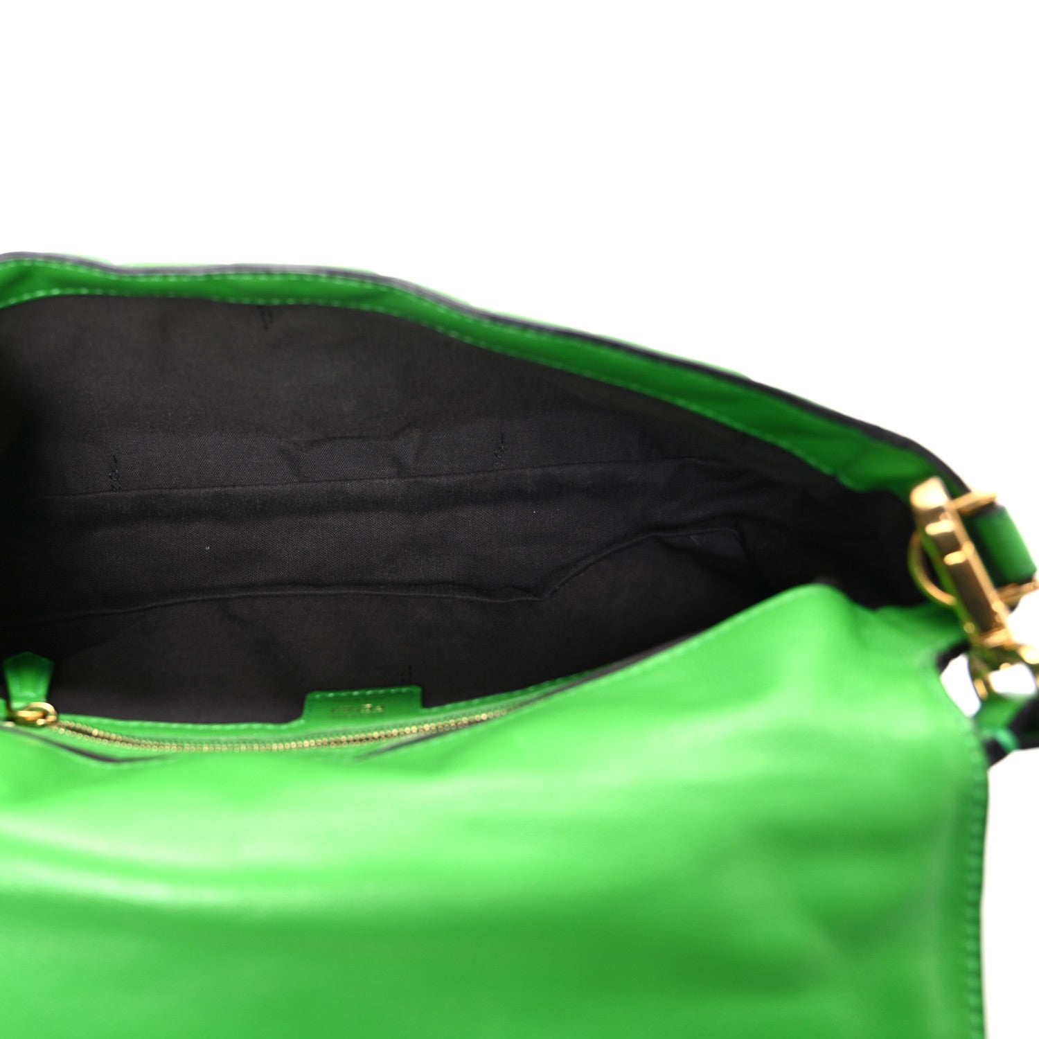 Fendi Nappa FF 1974 Embossed Baguette Tomatillo 5 of 11