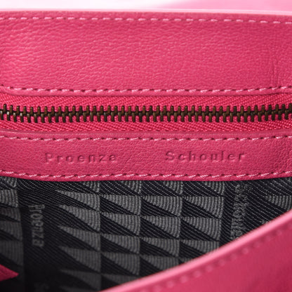 Proenza Schouler Lambskin PS1 Mini Pouch Messenger Bag Raspberry 9 of 12