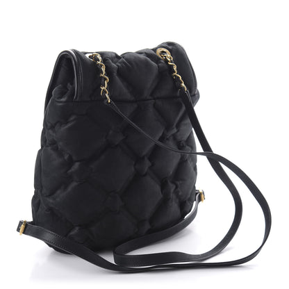 Chanel Iridescent Calfskin Quilted Chesterfield Backpack Black 2 of 10